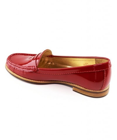 Women's East Village Loafers Red $67.65 Shoes