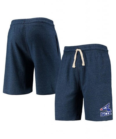 Men's Heathered Navy Chicago White Sox Mainstream Logo Terry Tri-Blend Shorts $28.59 Shorts