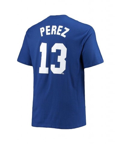 Men's Salvador Perez Royal Kansas City Royals Big and Tall Name and Number T-shirt $22.94 T-Shirts