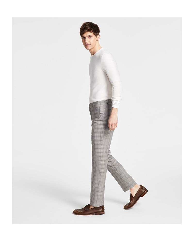 Men's Modern-Fit TH Flex Stretch Plaid Dress Pants PD03 $26.40 Pants