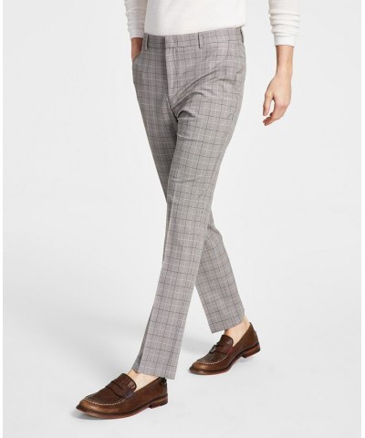 Men's Modern-Fit TH Flex Stretch Plaid Dress Pants PD03 $26.40 Pants