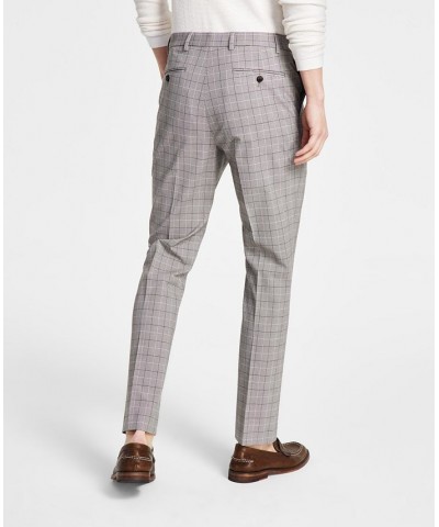 Men's Modern-Fit TH Flex Stretch Plaid Dress Pants PD03 $26.40 Pants