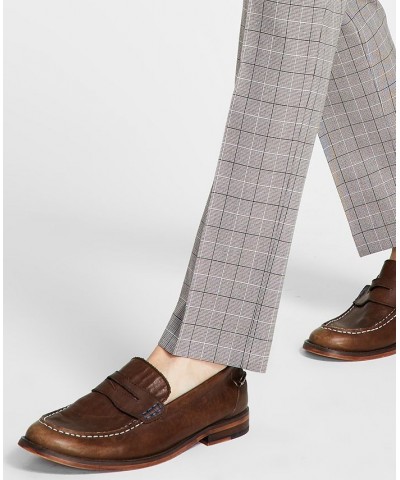 Men's Modern-Fit TH Flex Stretch Plaid Dress Pants PD03 $26.40 Pants