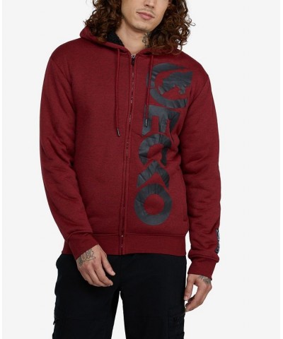 Men's Far Out Sherpa Hoodie Red $40.18 Sweatshirt