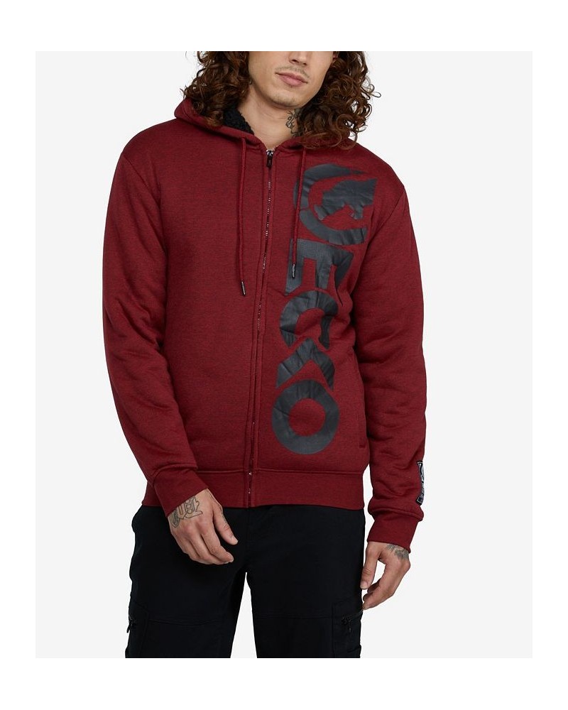 Men's Far Out Sherpa Hoodie Red $40.18 Sweatshirt