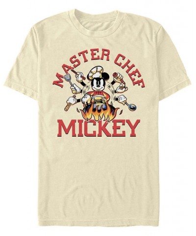 Men's Mickey Classic Master Chef Short Sleeve T-shirt Ivory/Cream $15.40 T-Shirts