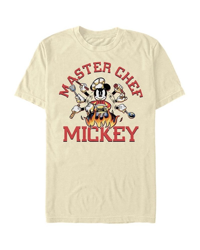 Men's Mickey Classic Master Chef Short Sleeve T-shirt Ivory/Cream $15.40 T-Shirts