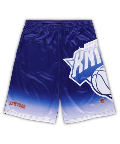 Men's Branded Blue New York Knicks Big and Tall Graphic Shorts $32.44 Shorts