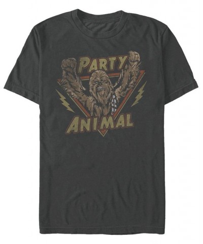 Men's Party Rock Short Sleeve Crew T-shirt Gray $18.54 T-Shirts