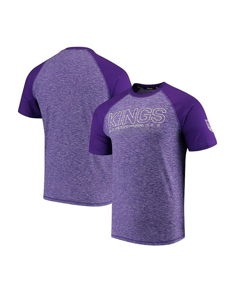 Men's Branded Purple Sacramento Kings Made to Move Static Raglan Performance T-shirt $14.76 T-Shirts