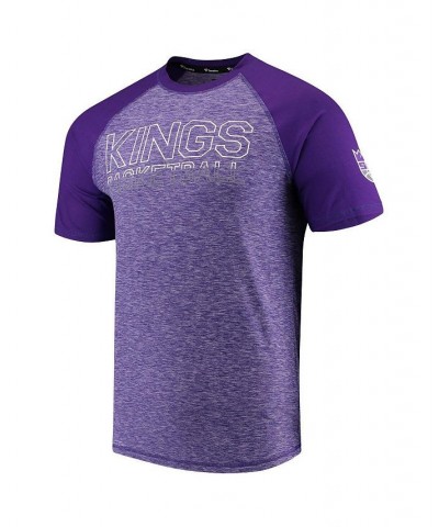 Men's Branded Purple Sacramento Kings Made to Move Static Raglan Performance T-shirt $14.76 T-Shirts