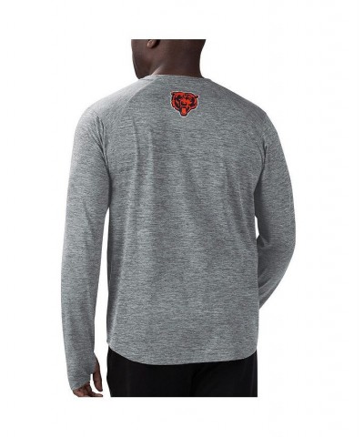 Men's Gray Chicago Bears Base Long Sleeve T-shirt $32.20 T-Shirts