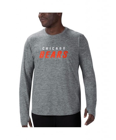 Men's Gray Chicago Bears Base Long Sleeve T-shirt $32.20 T-Shirts