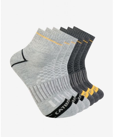 Men's Half Cushion Quarter Socks, Pack of 6 Multi $16.20 Socks