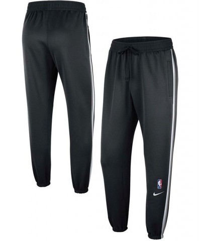 Men's Black Brooklyn Nets 75th Anniversary Showtime On Court Performance Pants $44.16 Pants