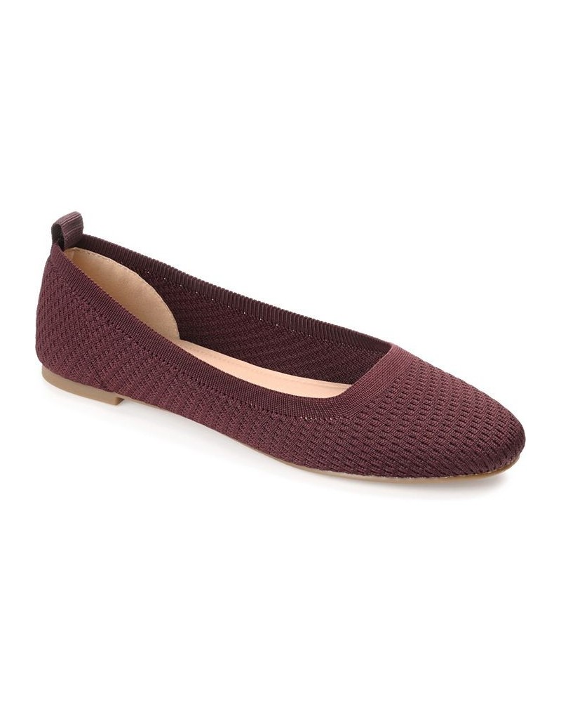 Women's Maryann Flats Red $30.80 Shoes