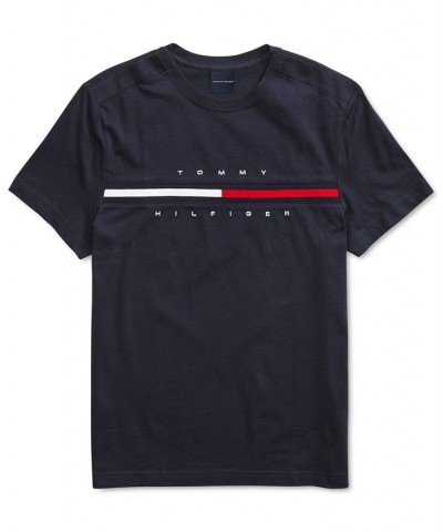 Men's Tino T-Shirt with Magnetic Closure at Shoulders Blue $20.90 T-Shirts