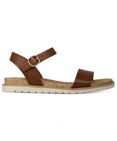 Mattie Flat Sandals Brown $23.80 Shoes