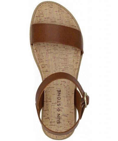 Mattie Flat Sandals Brown $23.80 Shoes