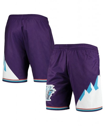 Men's Mitchell Ness Purple Utah Jazz 1996 Hardwood Classics 75th Anniversary Swingman Shorts $51.00 Shorts