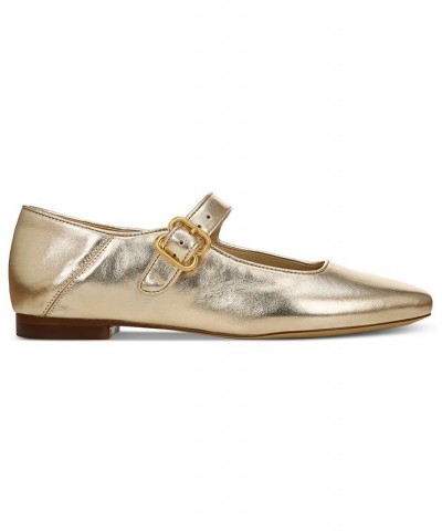 Women's Michaela Mary Jane Flats Brown $45.45 Shoes