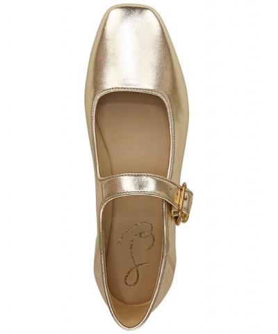 Women's Michaela Mary Jane Flats Brown $45.45 Shoes