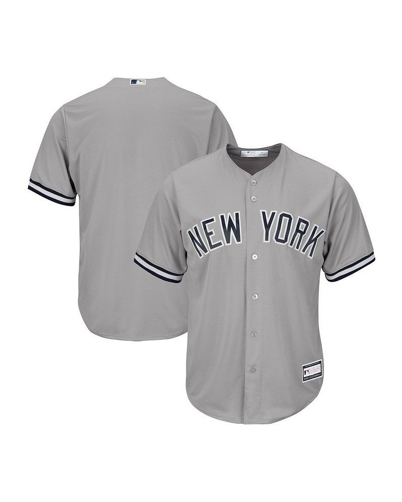 Men's Gray New York Yankees Big and Tall Replica Team Jersey $45.10 Jersey