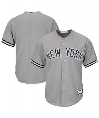 Men's Gray New York Yankees Big and Tall Replica Team Jersey $45.10 Jersey