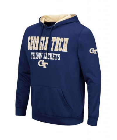 Men's Navy GA Tech Yellow Jackets Sunrise Pullover Hoodie $35.74 Sweatshirt