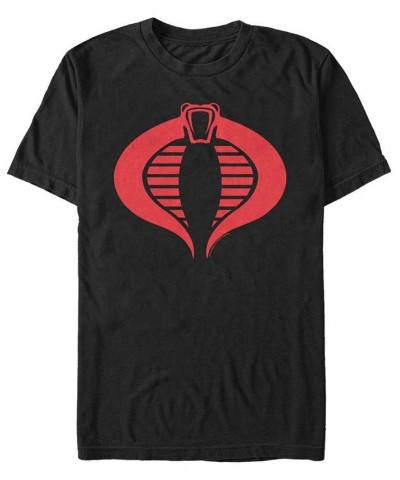 Men's G.I.Joe Cobra Logo Short Sleeve T-Shirt Black $17.15 T-Shirts