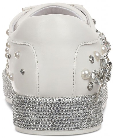 Women's Luca Embellished Sneakers White $41.79 Shoes