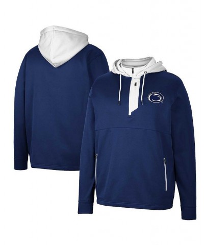 Men's Navy Penn State Nittany Lions Luge 3.0 Quarter-Zip Hoodie $45.04 Sweatshirt