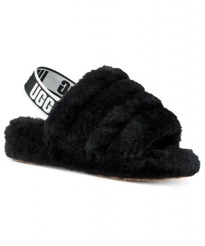 Women's Fluff Yeah Slide Slippers Black $36.80 Shoes