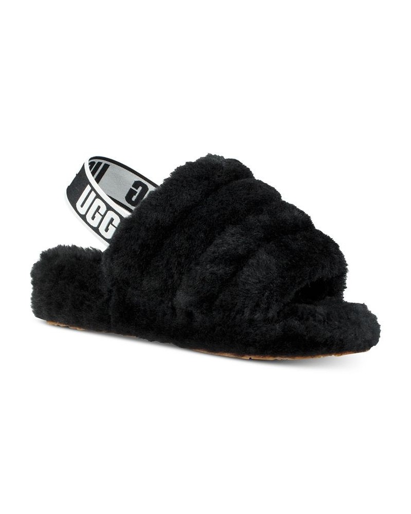 Women's Fluff Yeah Slide Slippers Black $36.80 Shoes