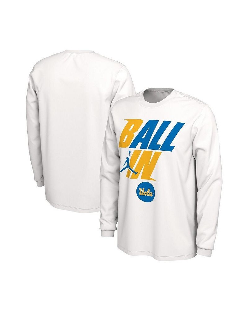 Men's Brand White UCLA Bruins Ball In Bench Long Sleeve T-shirt $23.50 T-Shirts