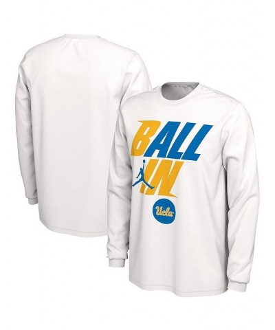 Men's Brand White UCLA Bruins Ball In Bench Long Sleeve T-shirt $23.50 T-Shirts