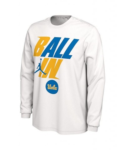 Men's Brand White UCLA Bruins Ball In Bench Long Sleeve T-shirt $23.50 T-Shirts