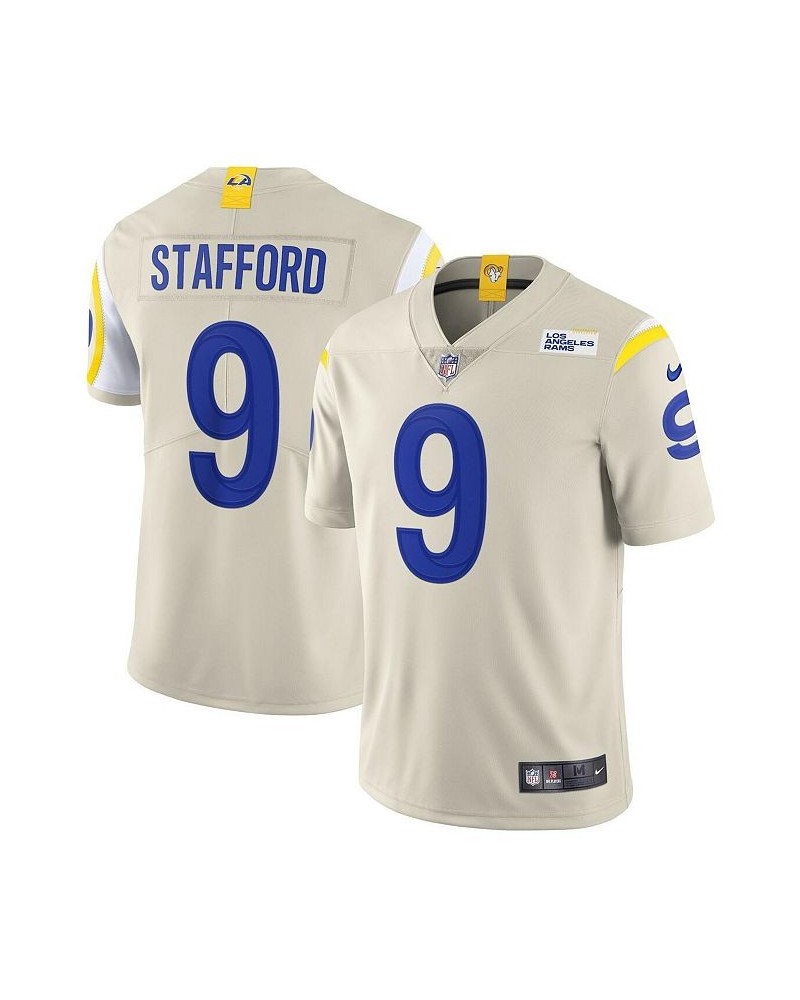 Men's Matthew Stafford Bone Los Angeles Rams Vapor Limited Jersey $66.30 Jersey