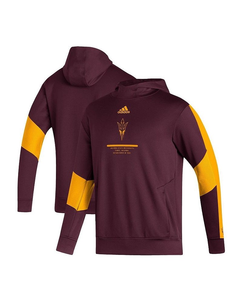 Men's Maroon Arizona State Sun Devils 2021 Sideline AEROREADY Hoodie $38.49 Sweatshirt