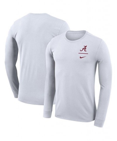 Men's White Alabama Crimson Tide Logo Stack Legend Performance Long Sleeve T-shirt $23.65 T-Shirts