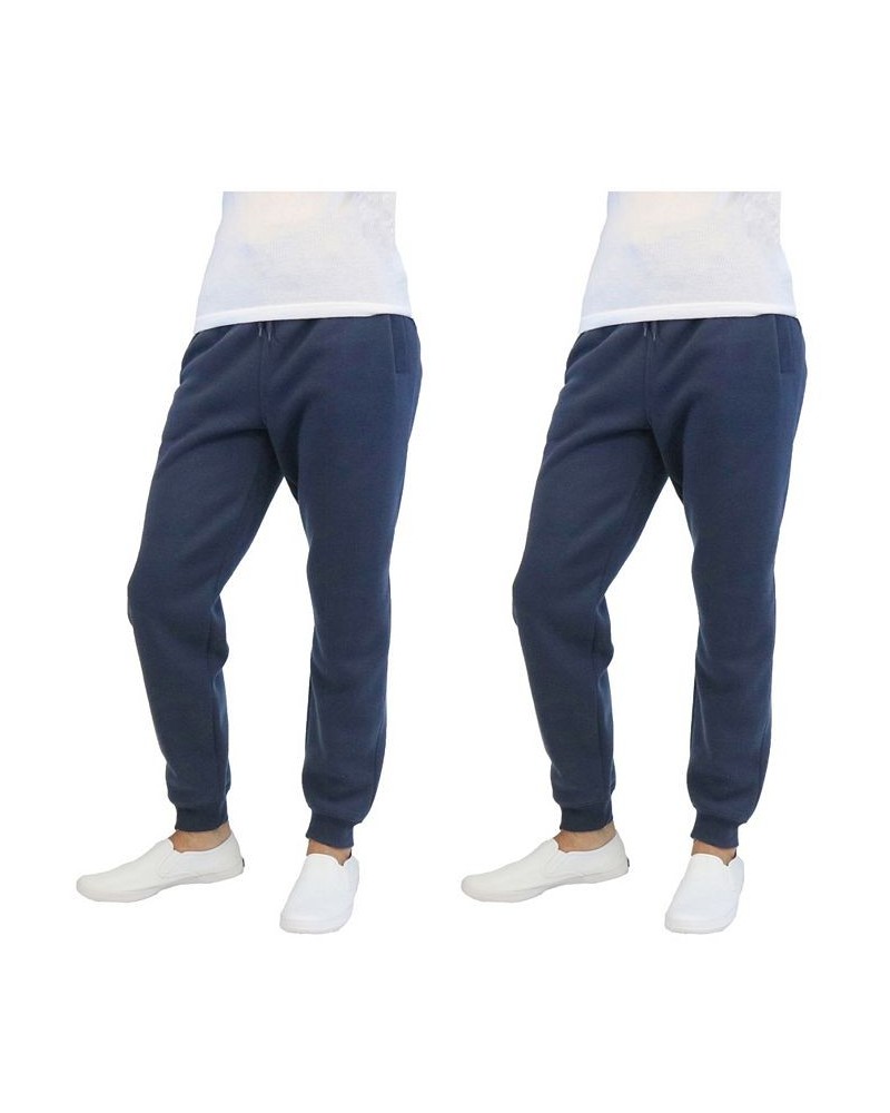 Men's 2-Packs Slim-Fit Fleece Jogger Sweatpants Navy x 2 $27.60 Pants