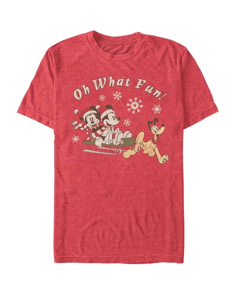 Men's Sled Dog Group Short Sleeve T-Shirt Red $16.45 T-Shirts