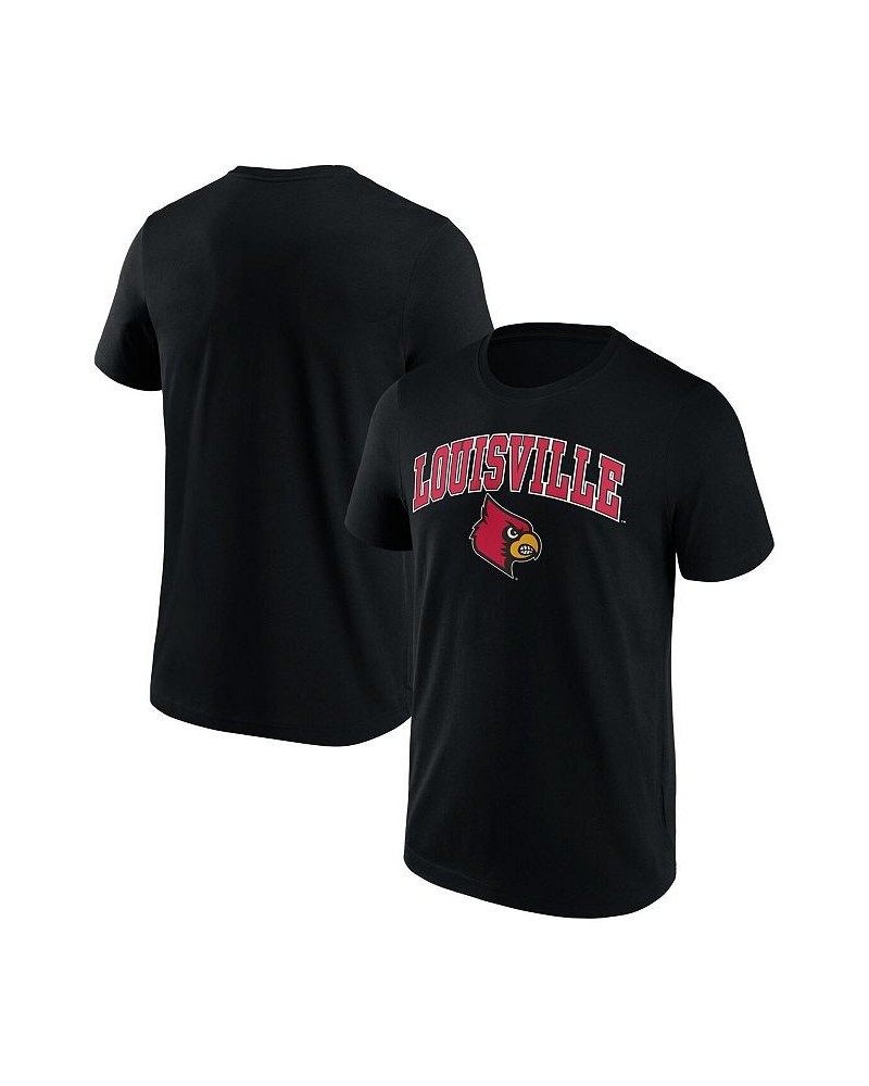 Men's Branded Black Louisville Cardinals Campus 2.0 T-shirt $14.10 T-Shirts