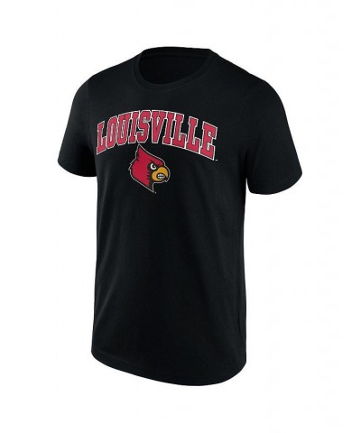 Men's Branded Black Louisville Cardinals Campus 2.0 T-shirt $14.10 T-Shirts