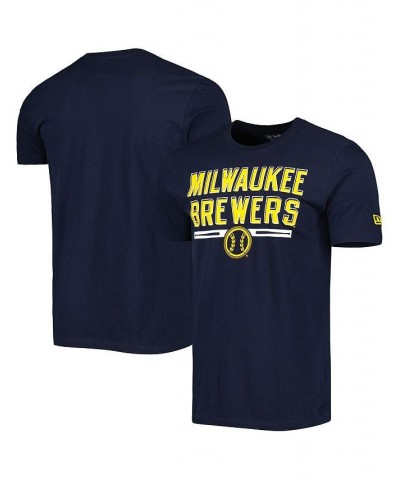 Men's Navy Milwaukee Brewers Batting Practice T-shirt $23.04 T-Shirts