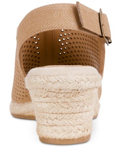 Stacy Wedge Sandals Tan/Beige $41.25 Shoes