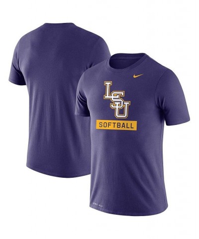 Men's Purple LSU Tigers Softball Drop Legend Performance T-shirt $29.99 T-Shirts