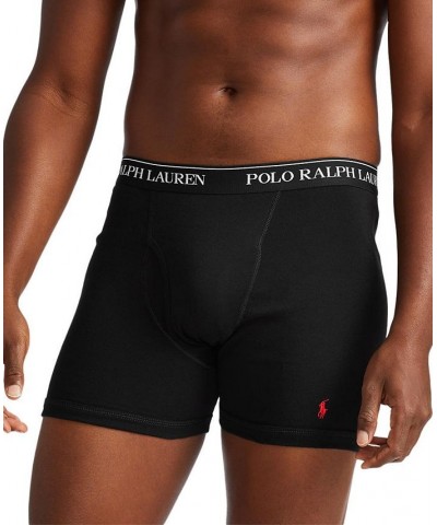 Men's 3-Pk. Classic Cotton Boxer Briefs Polo Black $33.00 Underwear