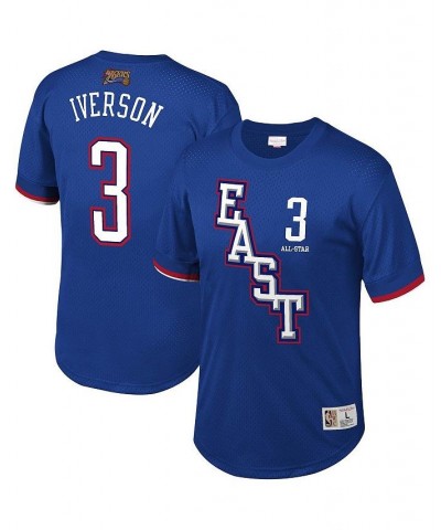 Men's Allen Iverson Royal Nba Mesh T-shirt $56.40 T-Shirts