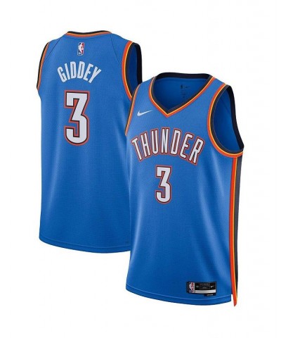 Men's and Women's Josh Giddey Blue Oklahoma City Thunder 2022/23 Swingman Jersey - Icon Edition $46.00 Jersey